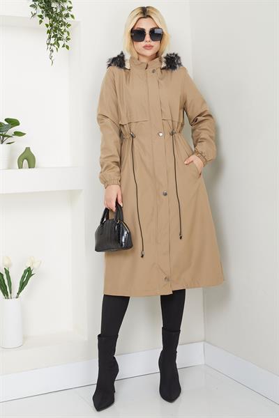 Allerli İçi Kürklü  Mont Vizon SS2330