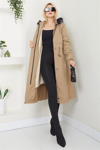 Allerli İçi Kürklü  Mont Vizon SS2330