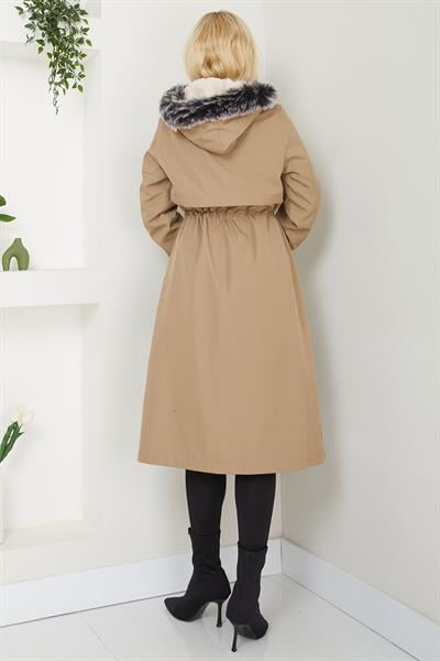 Allerli İçi Kürklü  Mont Vizon SS2330