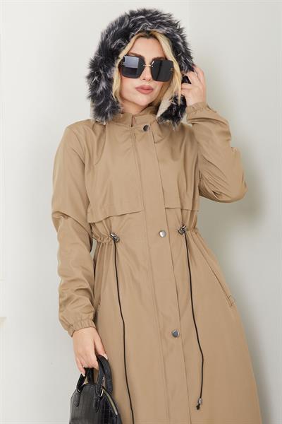 Allerli İçi Kürklü  Mont Vizon SS2330