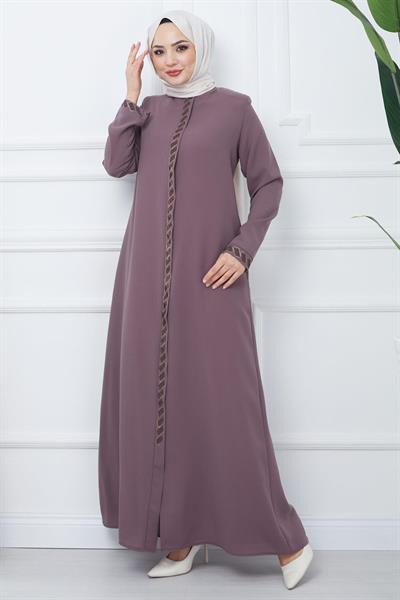 Gizem Taşlı Ferace Gül Kurusu HM2358