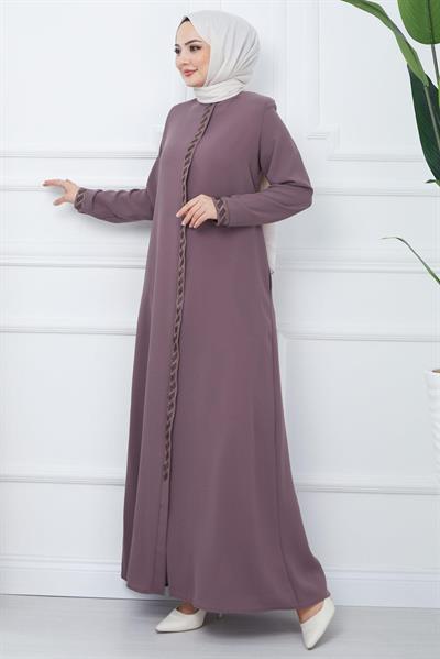 Gizem Taşlı Ferace Gül Kurusu HM2358