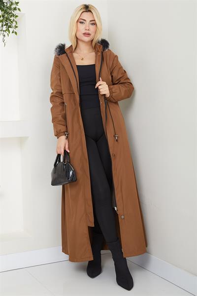 İçi Kürklü Tam Boy  Mont Taba SS2331