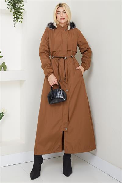 İçi Kürklü Tam Boy  Mont Taba SS2331