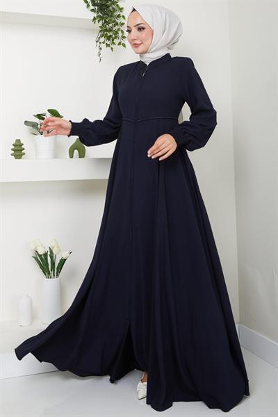 Kolu Gipeli Nakış Detaylı Mevlana Ferace Lacivert HM2484