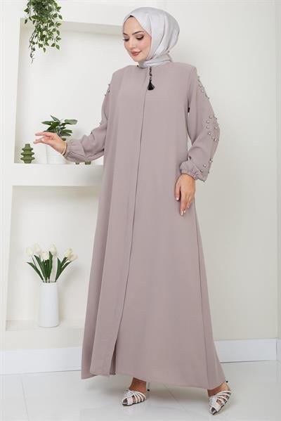 Kolu Taşlı ve İncili Ferace Bej HM2494