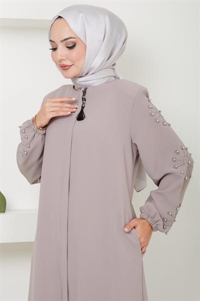 Kolu Taşlı ve İncili Ferace Bej HM2494