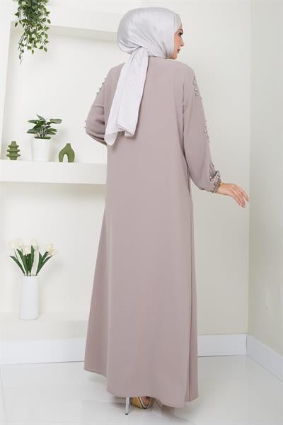 Kolu Taşlı ve İncili Ferace Bej HM2494