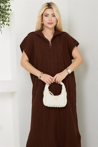 Pantolonlu Triko Takım Kahverengi SS2585