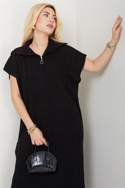 Pantolonlu Triko Takım Siyah SS2585