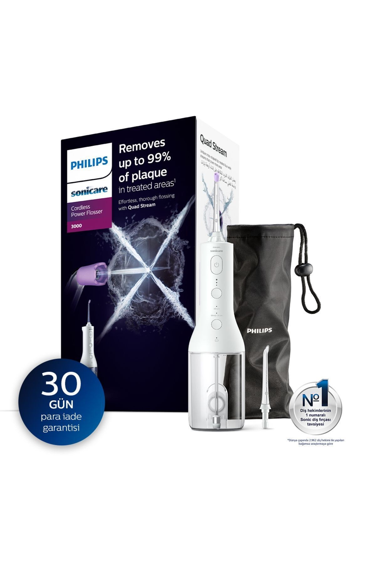 Philips HX3826/31 Cordless Power Flosser Ağız Duşu