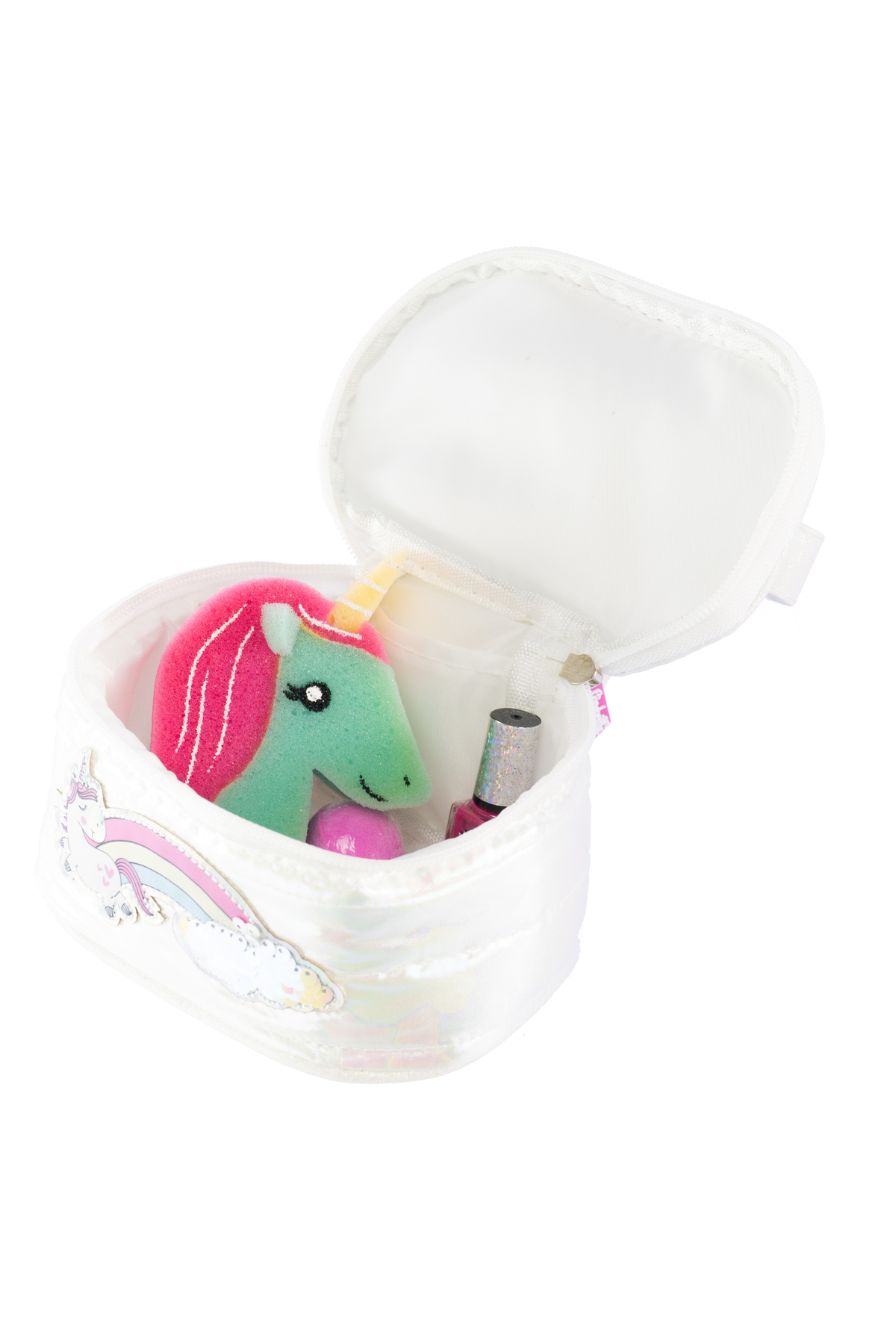 Girabrilla-Puffer Unicorn Çocuk Makyaj Çantası