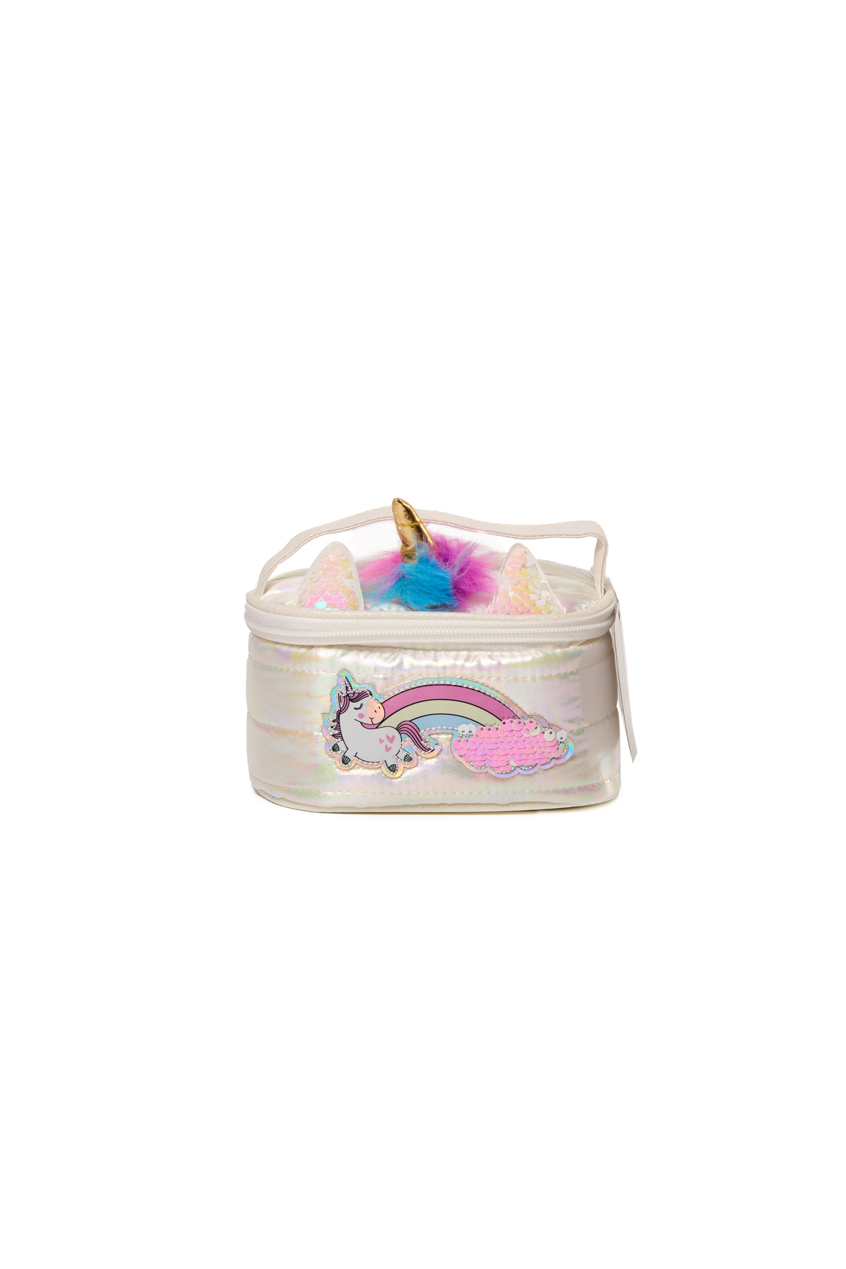 Girabrilla-Puffer Unicorn Çocuk Makyaj Çantası