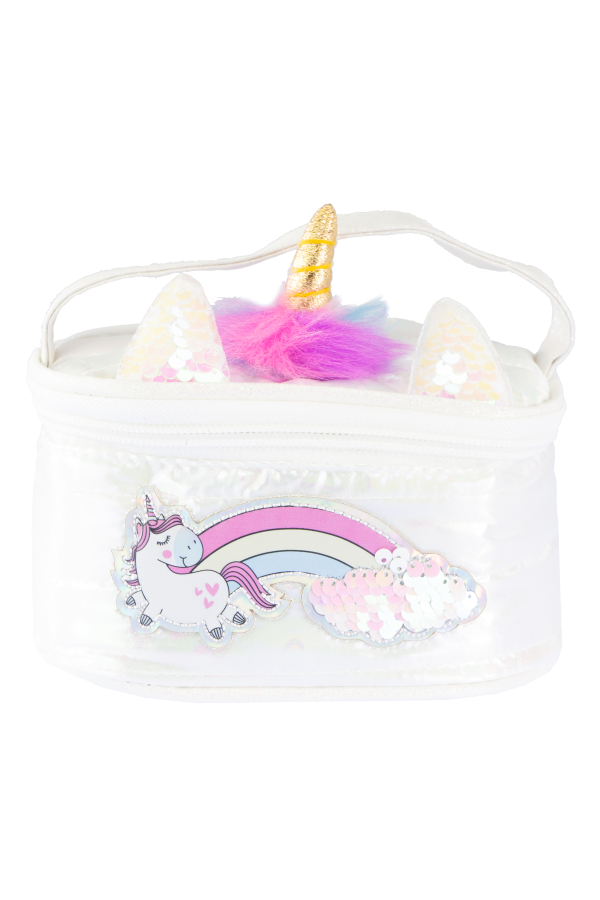 Girabrilla-Puffer Unicorn Çocuk Makyaj Çantası