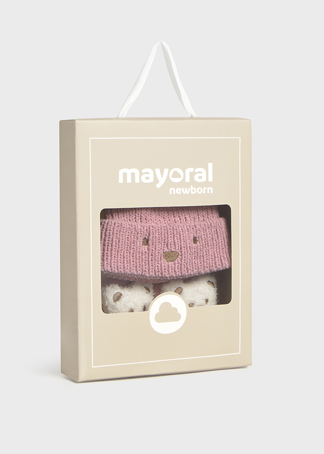 Mayoral Yenidoğan Erkek Ponponlu Şapka Çorap Takım