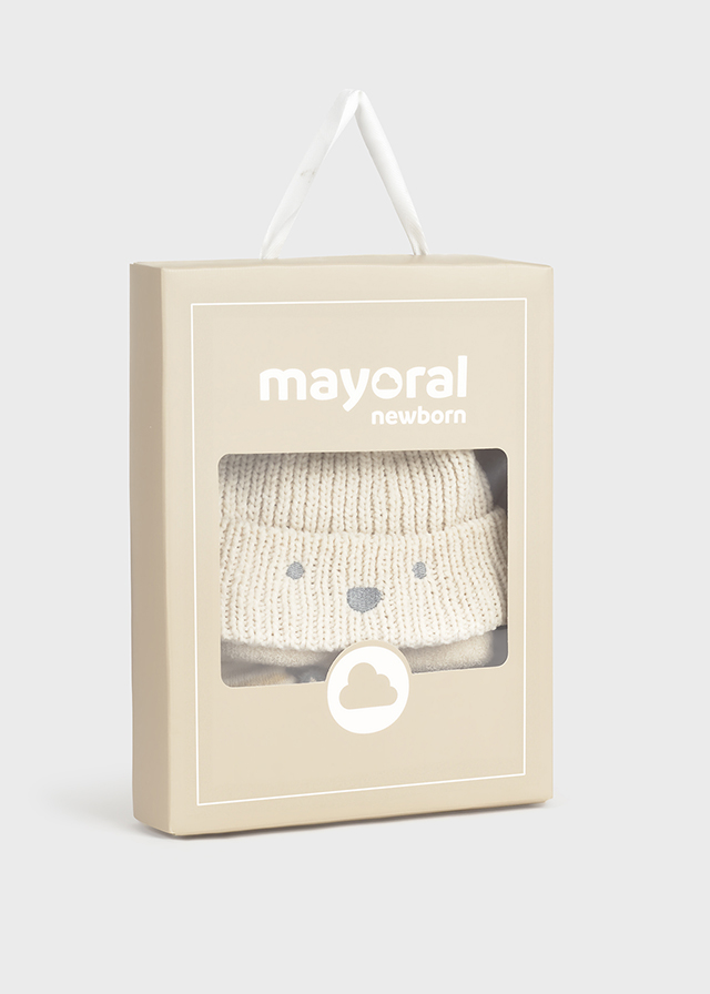 Mayoral Yenidoğan Erkek Ponponlu Şapka Çorap Takım