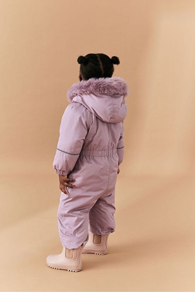 Next Baby Kız Çocuk İçi Polar Astarlı Kar Tulumu