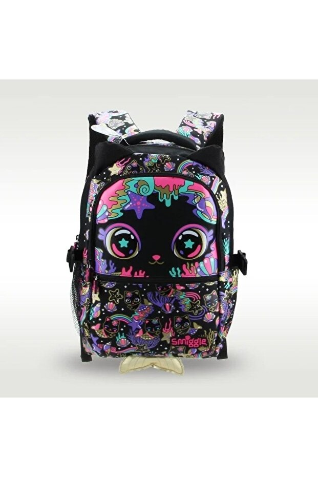 Smiggle - Sevimli Siyah Kedi Okul - Sırt Çantası