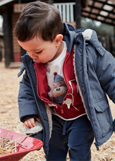 Mayoral Erkek Bebek Eldivenli Kapüşonlu Mont