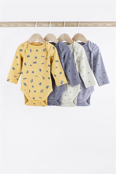 Next Baby Erkek Bebek Uzun Kollu Fitilli 4lü Zıbın