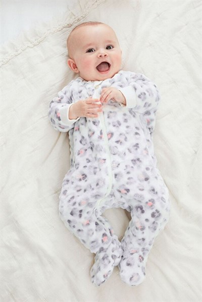 Next Baby Kız Bebek Leopar Baskılı Uyku Tulumu