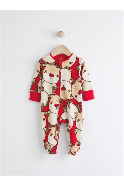 Next Baby Noel Karakter Baskılı %100 Pamuklu Uyku Tulumu