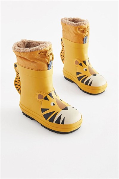 Next Baby  Sarı Kaplan Su Geçirmez Unisex Çocuk Çizme