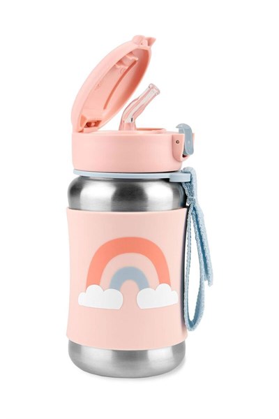 Skip Hop Spark Style Pipetli Paslanmaz Çelik Suluk Gökkuşağı
