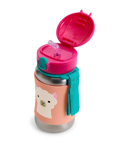 Skip Hop Zoo Paslanmaz Çelik Pipetli Suluk Lama