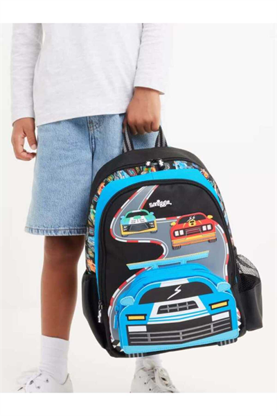Smiggle - Curious Junior Character Siyah Okul - Sırt Çantası