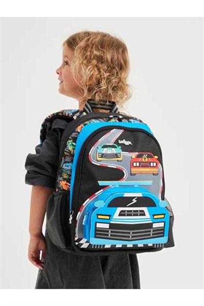 Smiggle - Curious Junior Character Siyah Okul - Sırt Çantası