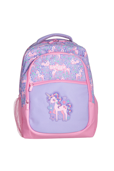Smiggle - Mor Kıvırcık Unicorn Okul - Sırt Çantası