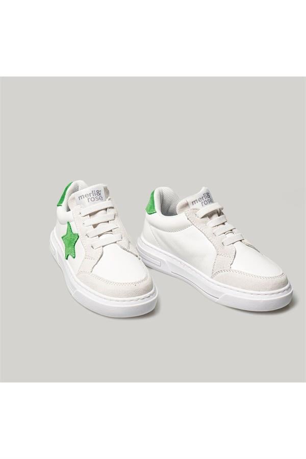 Deri Star Sneaker | Yeşil