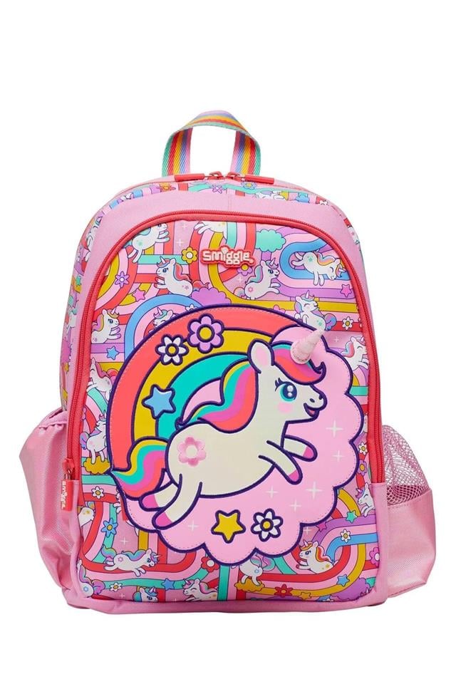 SMIGGLE Blast Off Junior Pembe Unicorn Kız Çocuk Sırt Okul Çantası