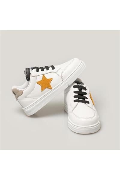 Star Bebek Sneaker | Beyaz-gri-hardal