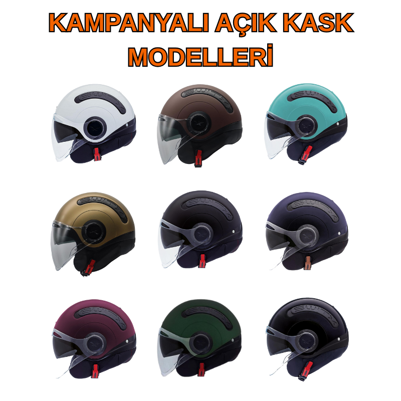 Motoroad Nexx SX10 açık kask kampanyası ve 2025 kask cezası bilgilendirme görseli
