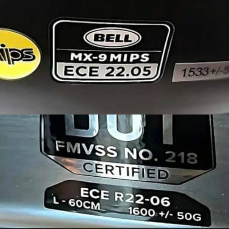 ECE 22.05 ve ECE 22.06 motosiklet kask sertifikası açıklaması ve kask güvenlik rehberi görseli