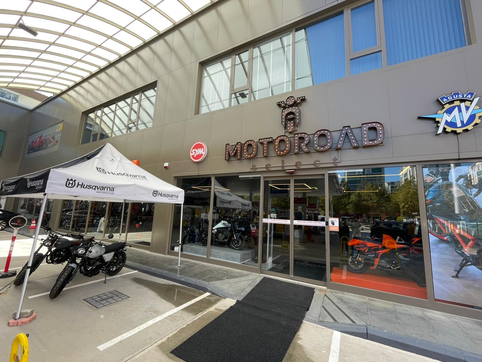 İzmir motosiklet ekipmanları HJC Shoei AGV kask ve SW Motech çanta modelleri Motoroad