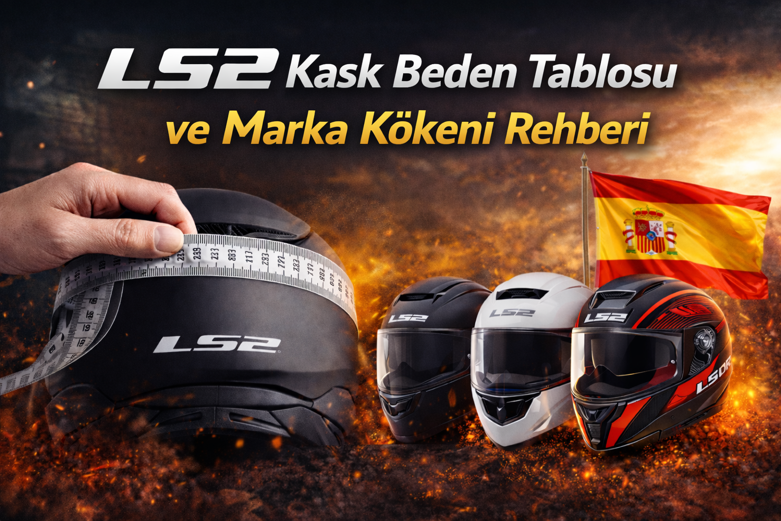 LS2 Kask Beden Tablosu