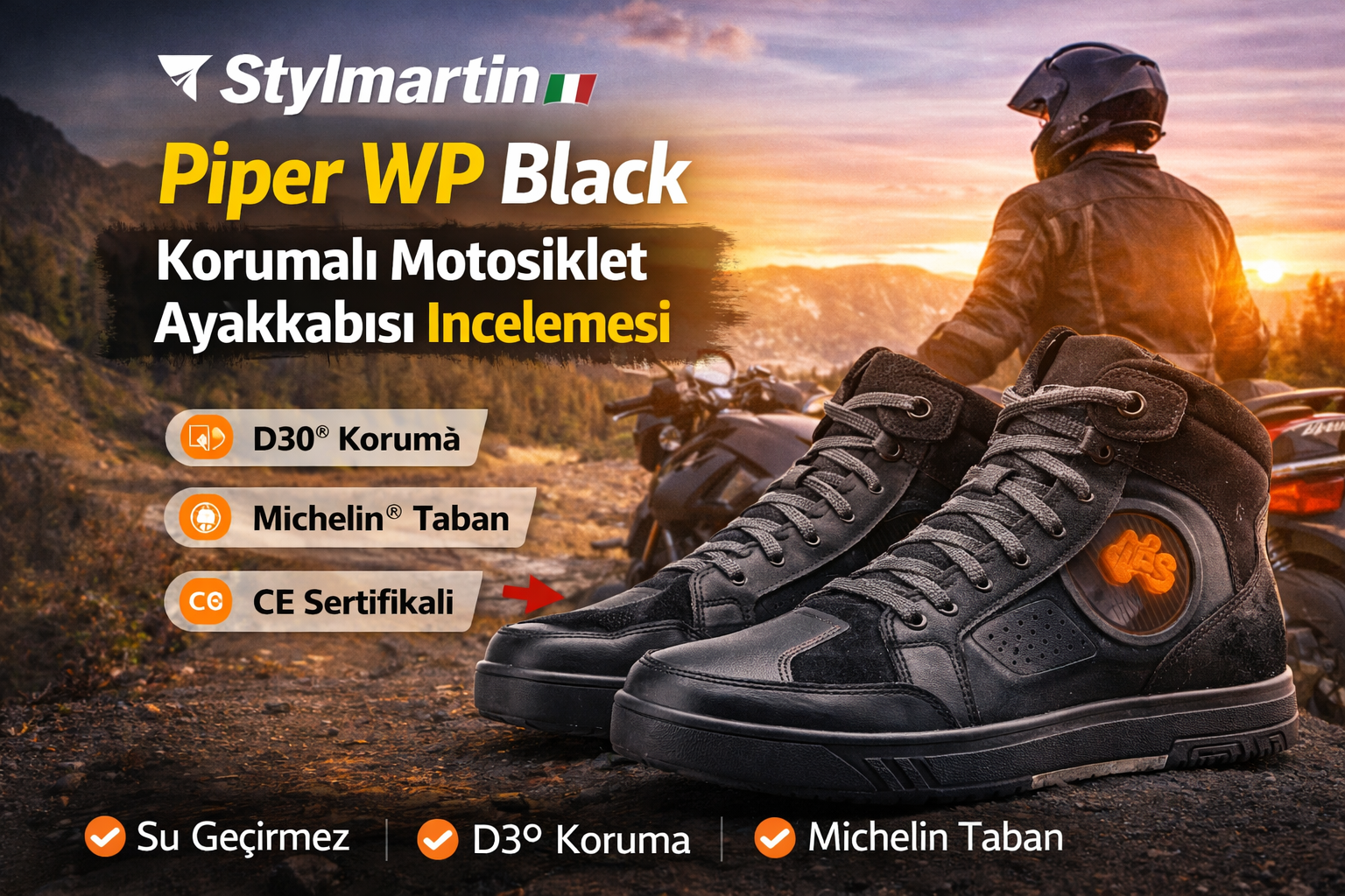 stylmartin korumalı ayakkabı