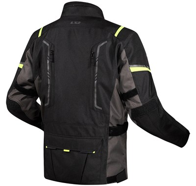 LS2 NARVIK MONT GRİ-SİYAH-NEON SARI