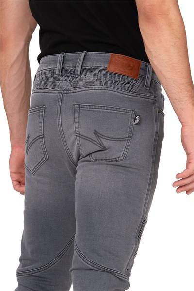 BJ IRON SHIELD FLEXI GREY KORUMALI MOTOSİKLET KOT PANTOLONU ERKEK