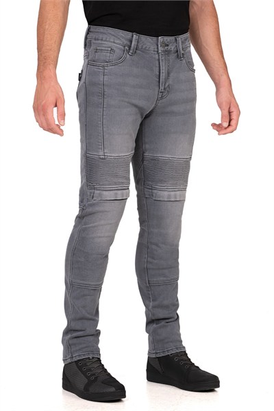 BJ IRON SHIELD FLEXI GREY KORUMALI MOTOSİKLET KOT PANTOLONU ERKEK