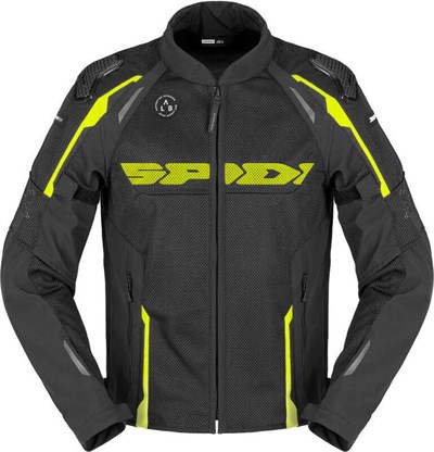 SPIDI RACE WARRIOR 2 NET YAZLIK CEKET SİYAH SARI