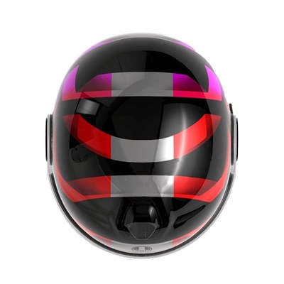 AGV KASK/ ETERES CAMOGLI BLACK/RED/PURPLE