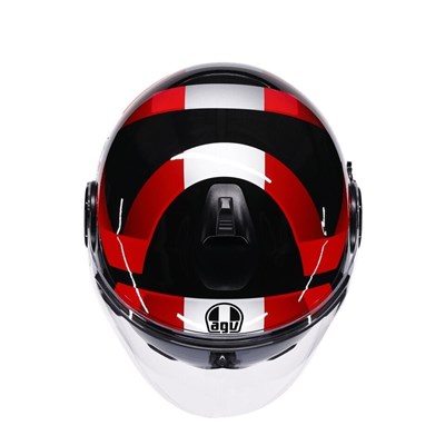 AGV KASK/ ETERES CAMOGLI BLACK/RED/PURPLE