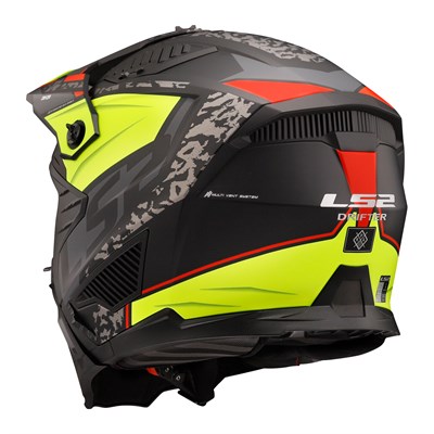 LS2 DRIFTER DEVOR MAT SİYAH-NEON SARI KASK