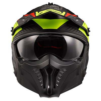 LS2 DRIFTER DEVOR MAT SİYAH-NEON SARI KASK