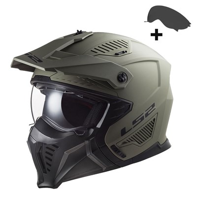 LS2 DRIFTER MAT OLIVE YEŞİL KASK