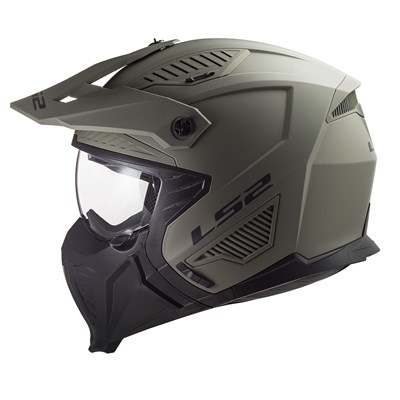 LS2 DRIFTER MAT OLIVE YEŞİL KASK